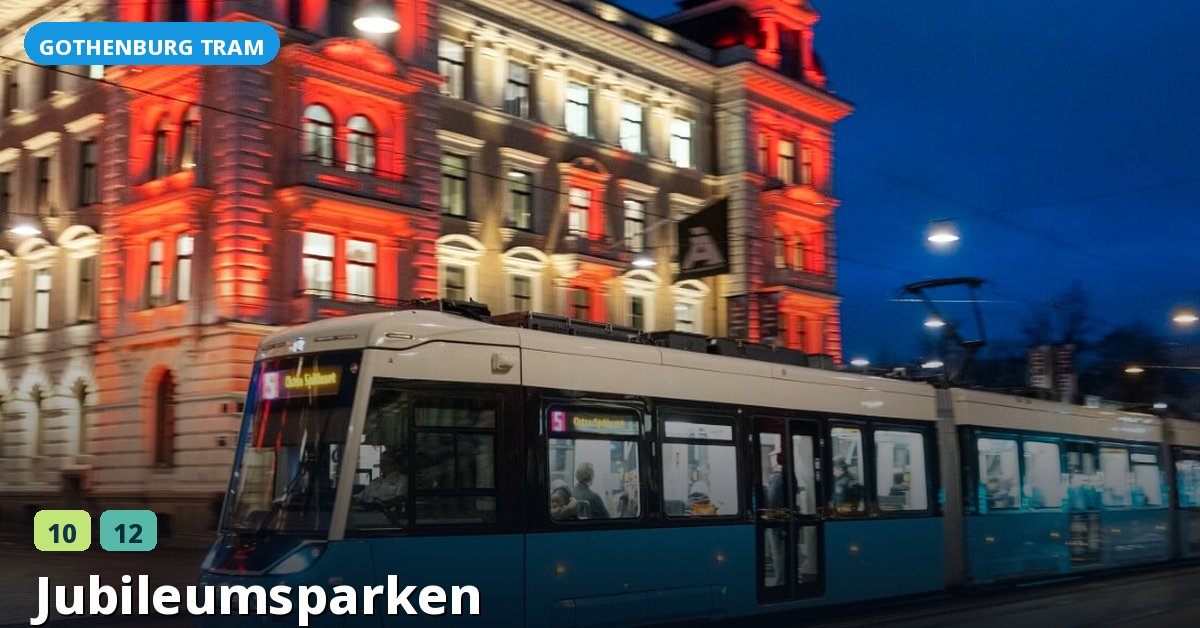 Jubileumsparken stop — Gothenburg tram
