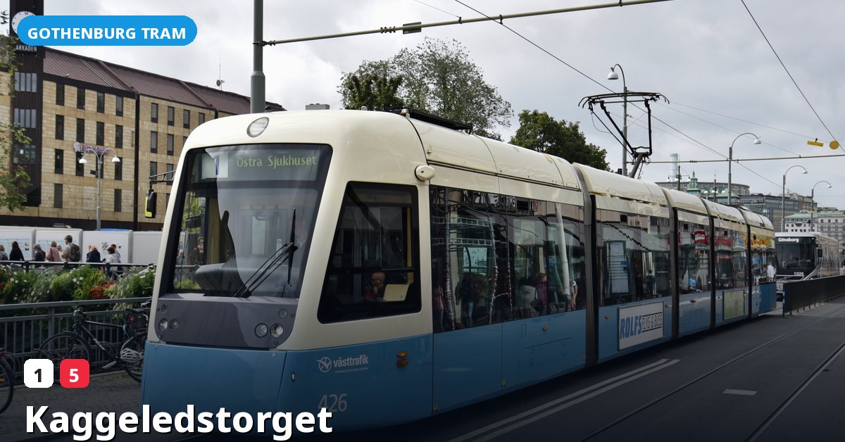 Kaggeledstorget stop — Gothenburg tram