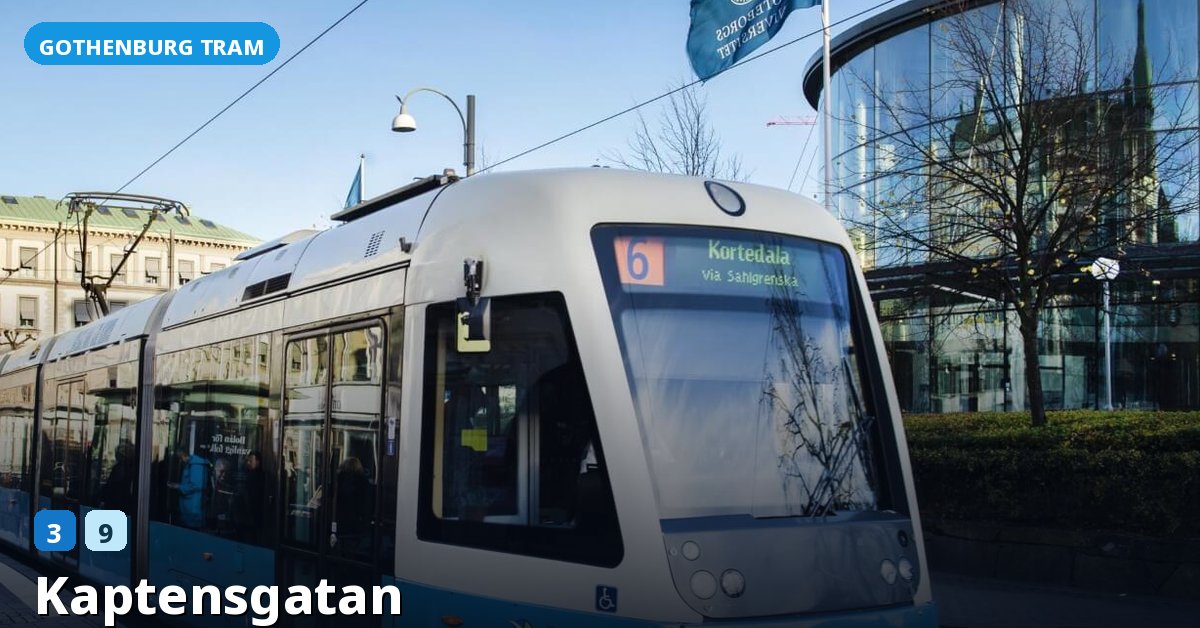 Kaptensgatan stop — Gothenburg tram