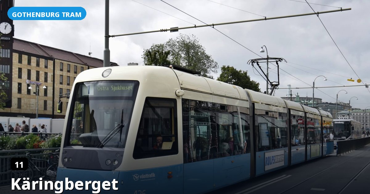 Käringberget stop — Gothenburg tram