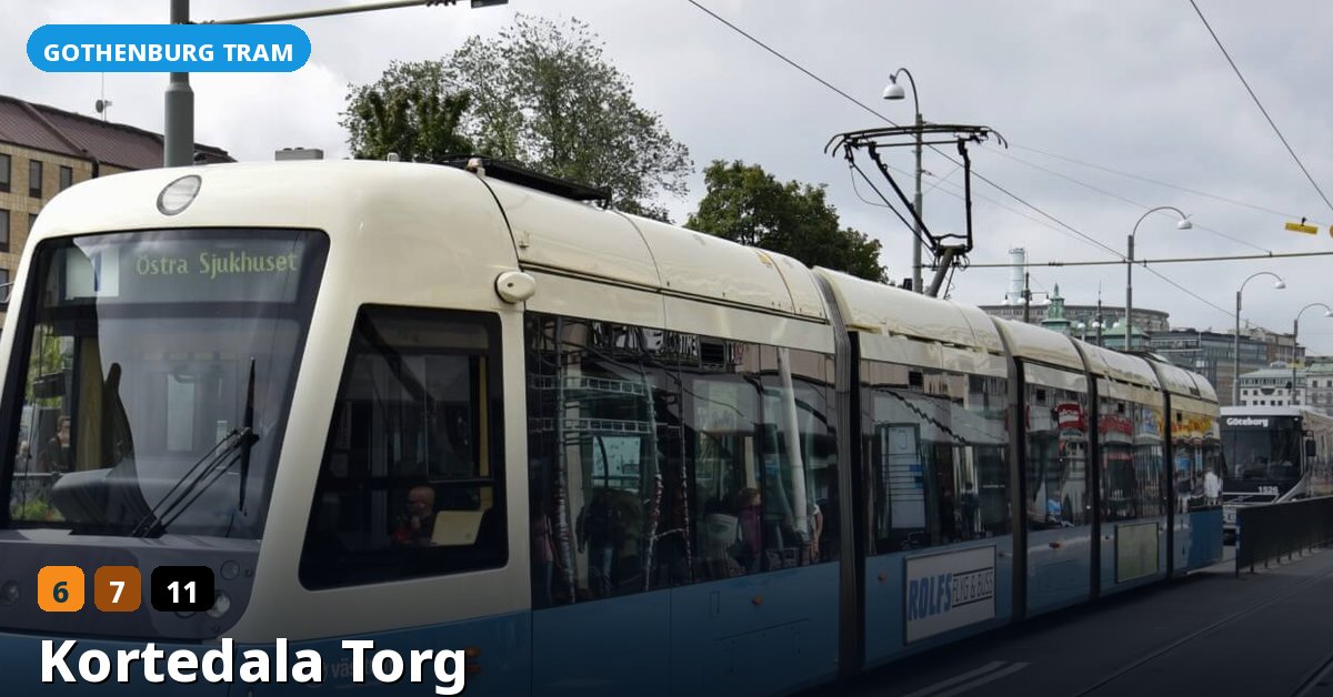 Kortedala Torg stop — Gothenburg tram