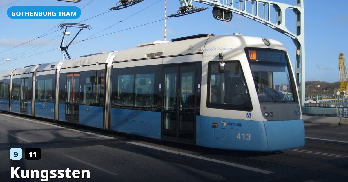 Kungssten stop — Gothenburg tram