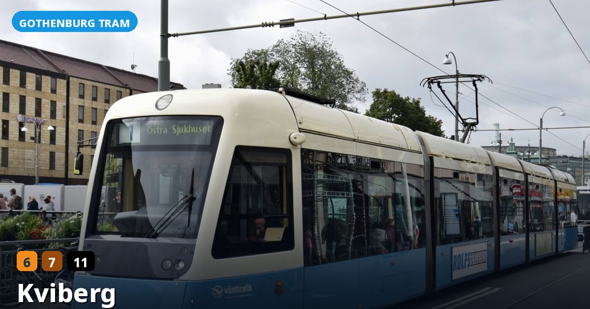Kviberg stop — Gothenburg tram