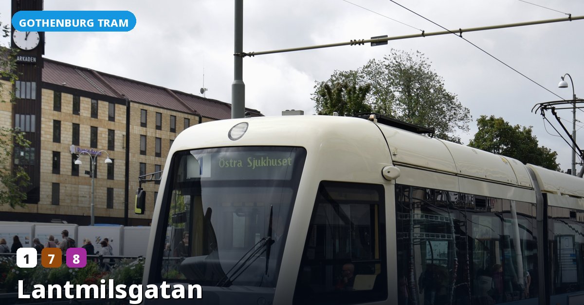 Lantmilsgatan stop — Gothenburg tram