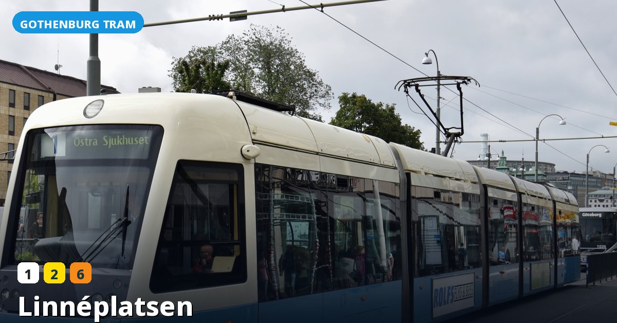 Linnéplatsen stop — Gothenburg tram