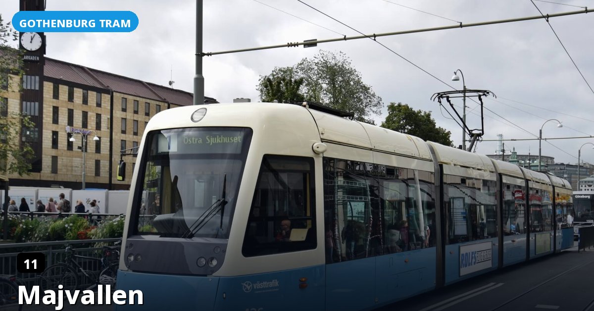 Majvallen stop — Gothenburg tram