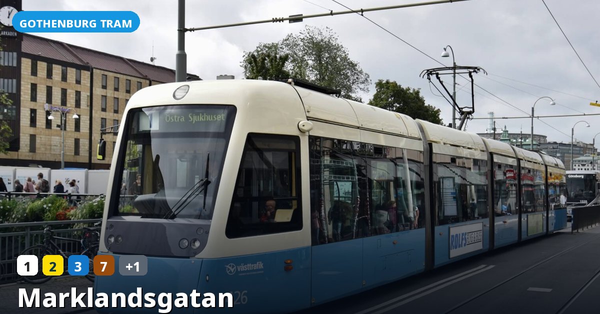 Marklandsgatan stop — Gothenburg tram