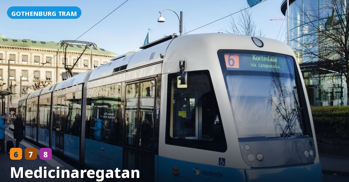 Medicinaregatan stop — Gothenburg tram