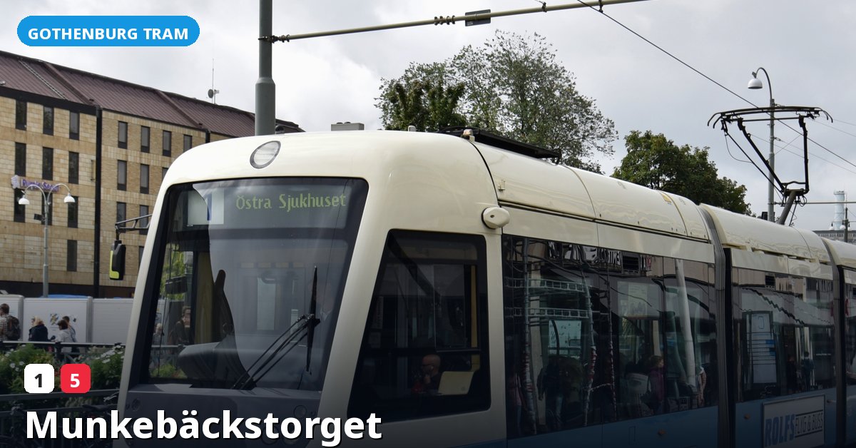 Munkebäckstorget stop — Gothenburg tram