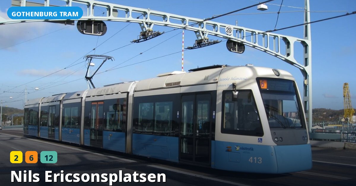Nils Ericsonsplatsen stop — Gothenburg tram