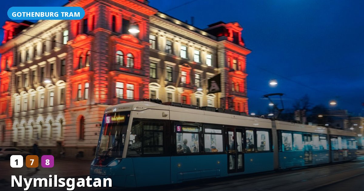 Nymilsgatan stop — Gothenburg tram