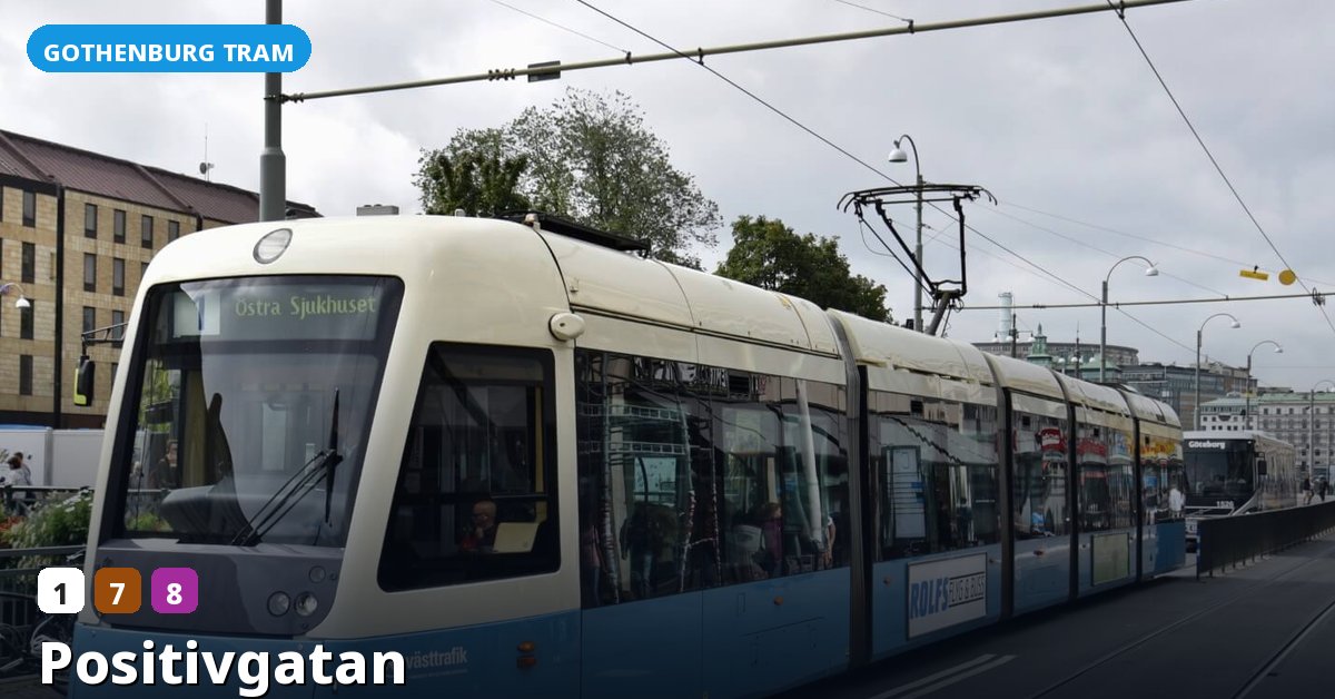 Positivgatan stop — Gothenburg tram