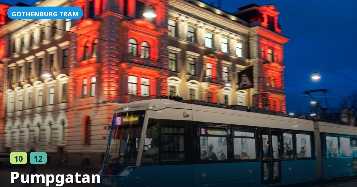 Pumpgatan stop — Gothenburg tram