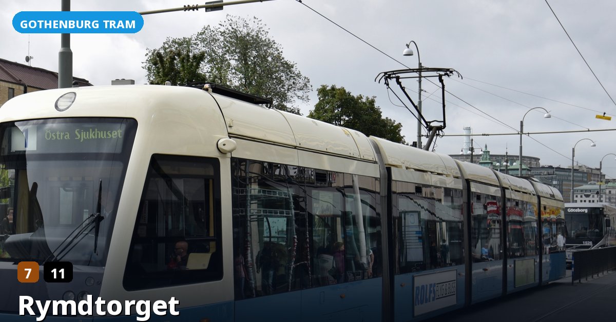 Rymdtorget stop — Gothenburg tram