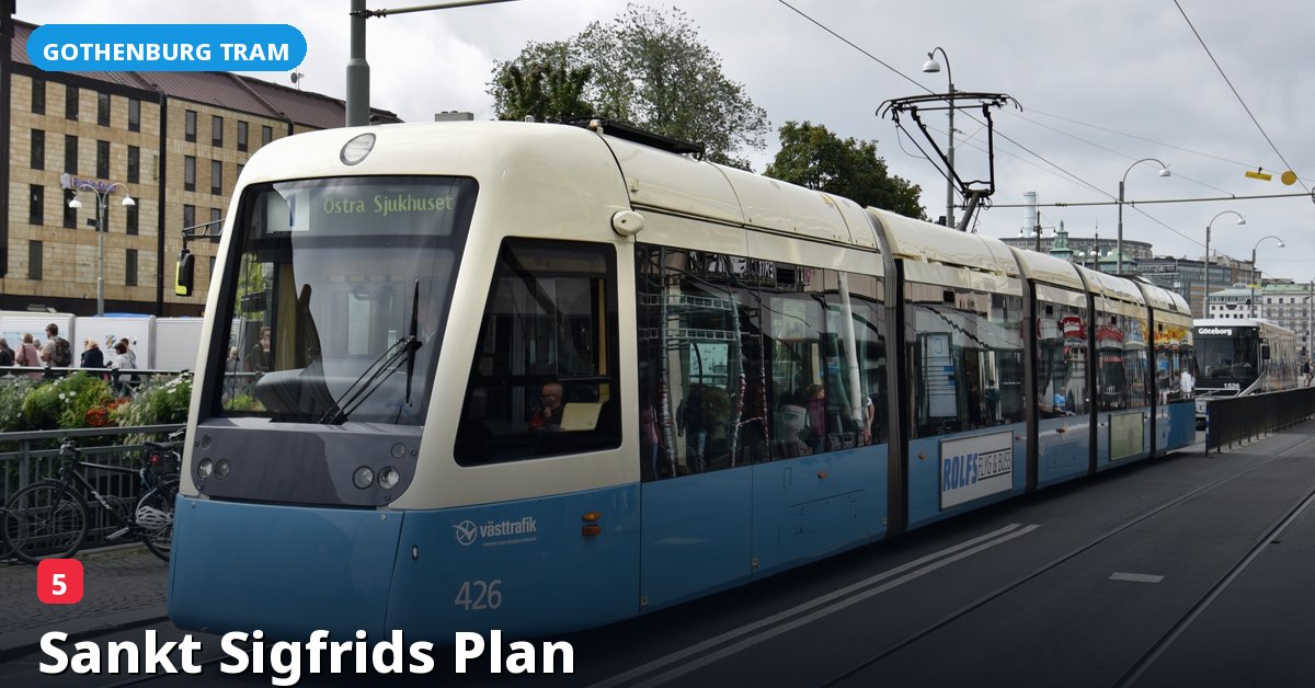 Sankt Sigfrids Plan stop — Gothenburg tram