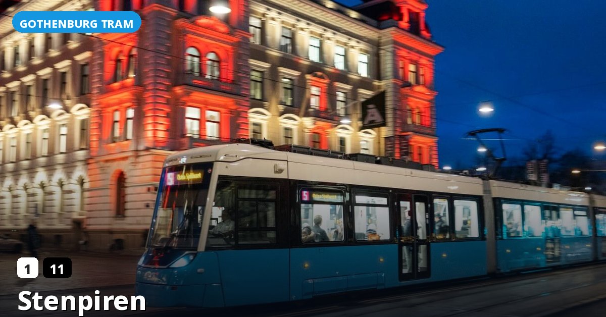 Stenpiren stop — Gothenburg tram