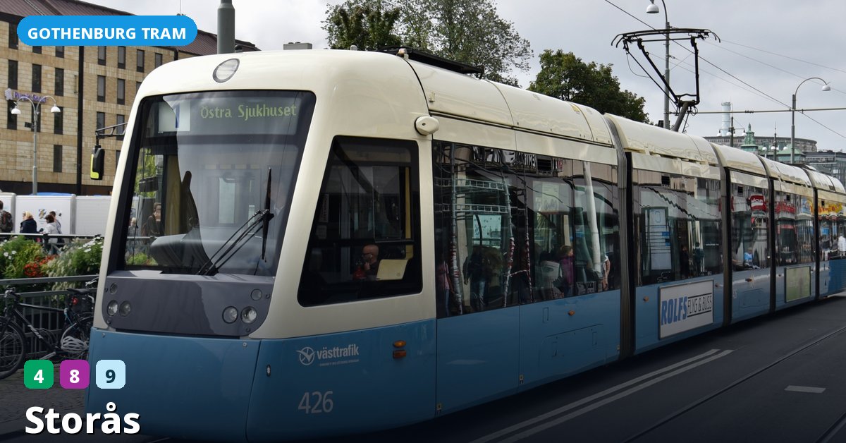 Storås stop — Gothenburg tram
