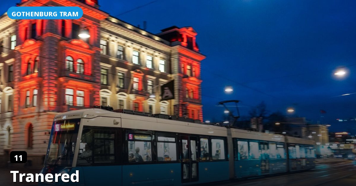 Tranered stop — Gothenburg tram