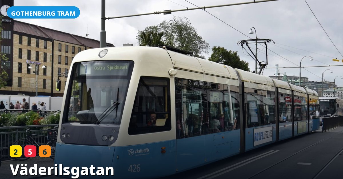 Väderilsgatan stop — Gothenburg tram