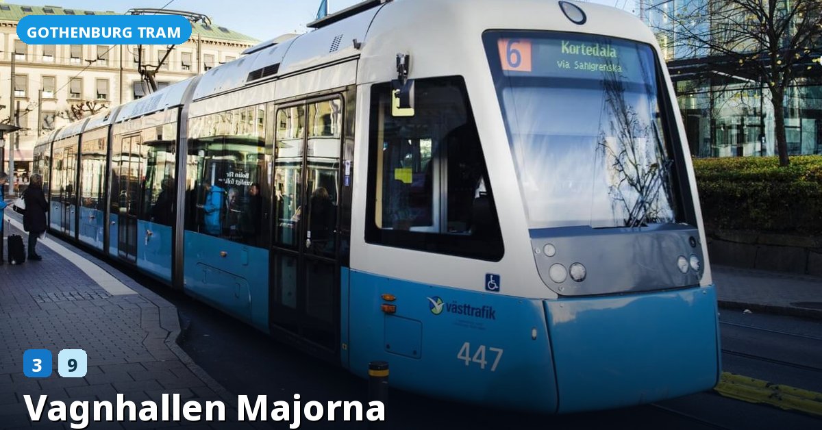 Vagnhallen Majorna stop — Gothenburg tram