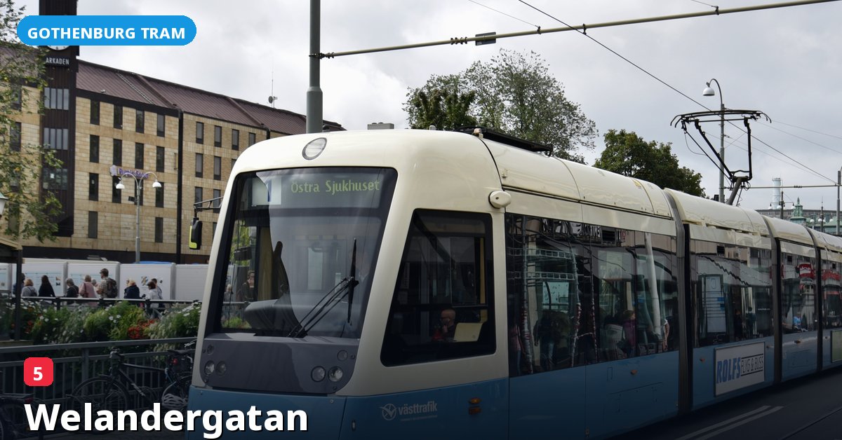 Welandergatan stop — Gothenburg tram