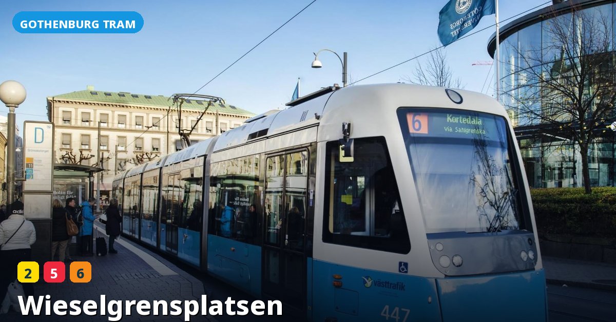 Wieselgrensplatsen stop — Gothenburg tram